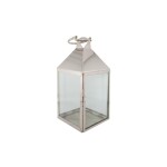 Ατσάλινο ασημένιο φανάρι 30.5x80x32cm