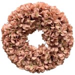 Στεφάνι από ορτανσίες | Peach 40cm
