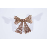 Πετσετοθήκη φιόγκος bronze 8x6cm - Image 2