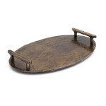 Μεταλλικός δίσκος bronze 34x20cm