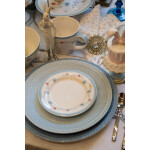 Πορσελάνινο lunch πιάτο Alice | Ice blue 23cm - Image 2