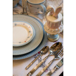 Πορσελάνινο lunch πιάτο Alice | Ice blue 23cm - Image 4