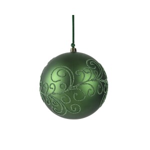 Πράσινη μπάλα με glitter 20cm