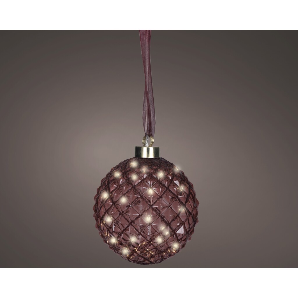 Μπορντό μπάλα LED 20cm