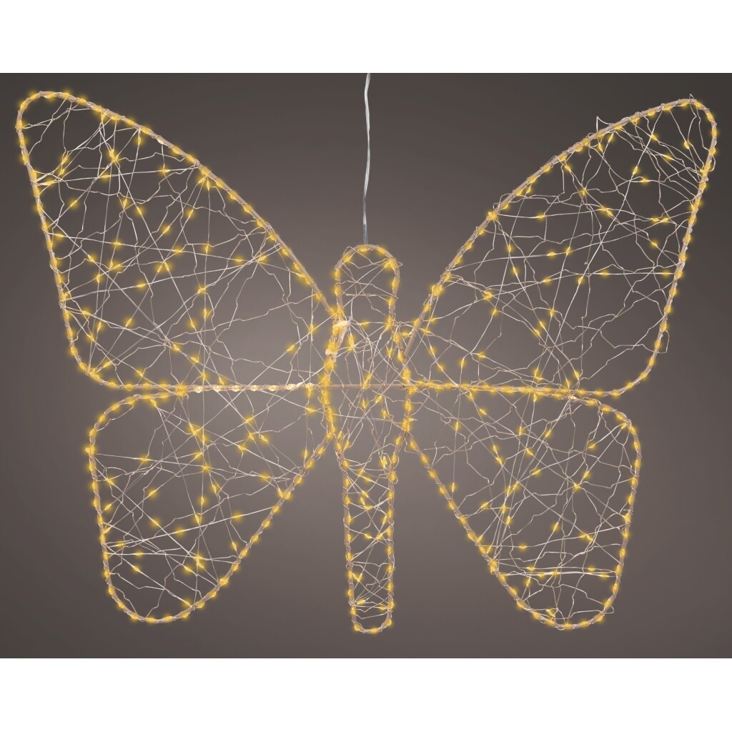 Πεταλούδα χρυσή LED 58x43cm