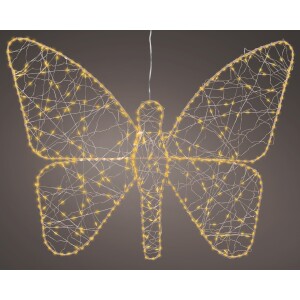 Πεταλούδα χρυσή LED 58x43cm