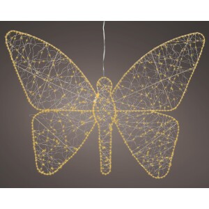 Πεταλούδα χρυσή LED 98x77cm