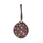 Μπορντό μπάλα LED 20cm - Image 2