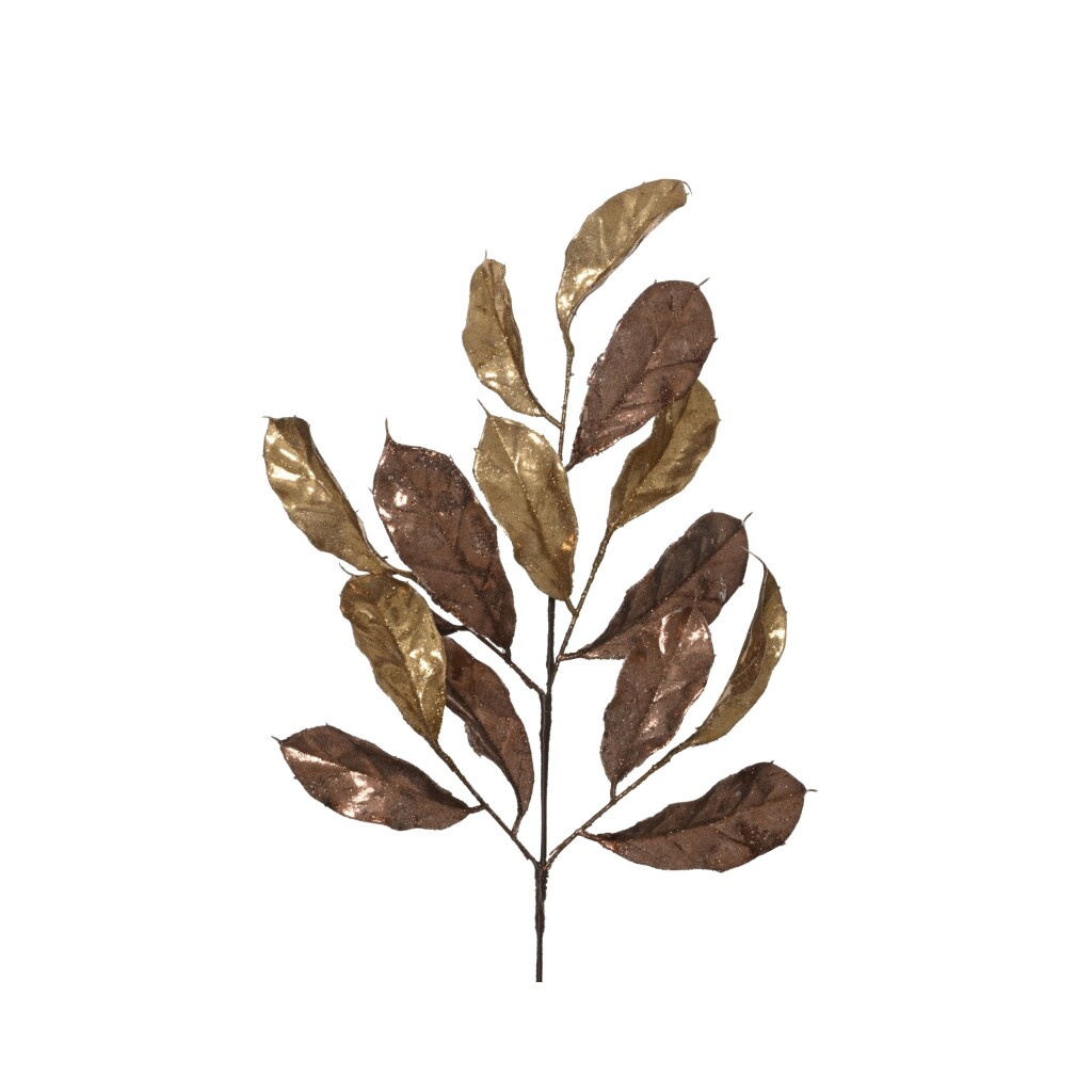 Κλαδί με bronze φύλλα 75x25cm