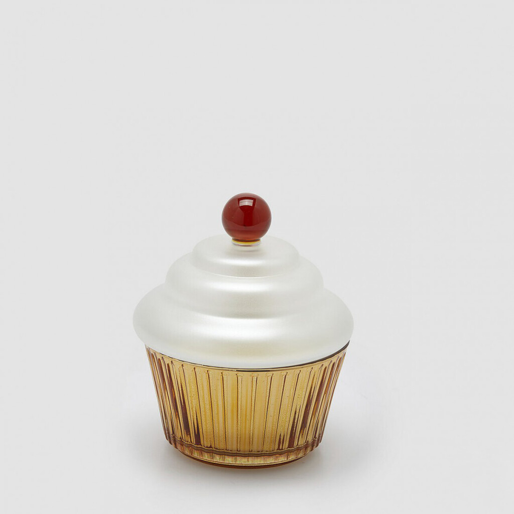 Αρωματικό κερί λευκό cupcake 14x12cm