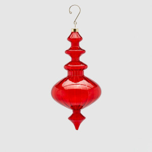 Κόκκινη σβούρα γυάλινη